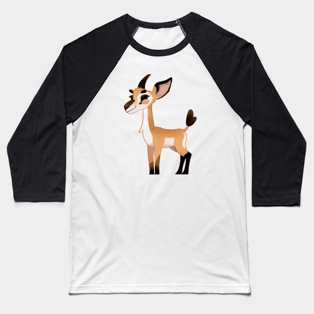 Cute Antelope Drawing Baseball T-Shirt by Play Zoo